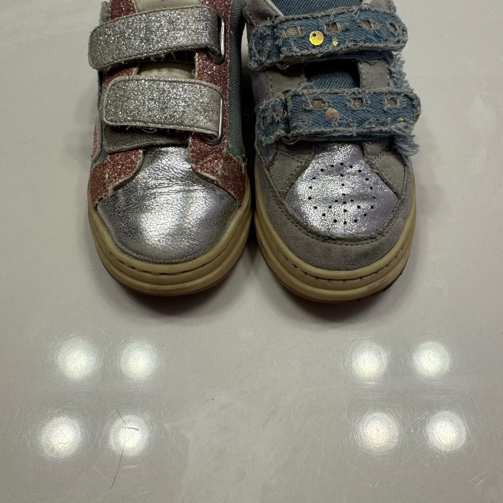 Kids Glitter and Denim Shoes